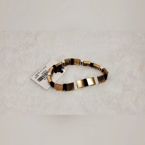 Nwt Buckle Gold and Black Bracelet